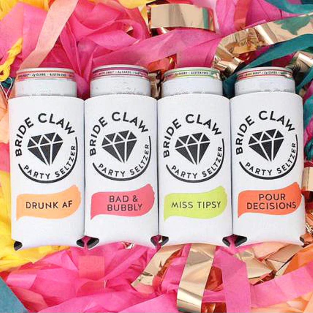 Bride Claw Skinny Can Coolers New Bachelorette Party